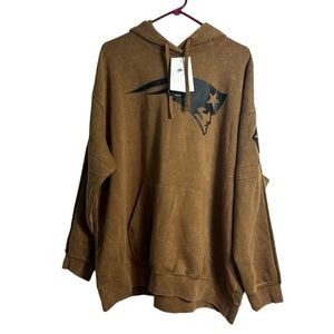 Worn once- NFL Brown Hoodie with Black Logo
